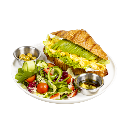 Avakadolu Yumurtalı Kruvasan